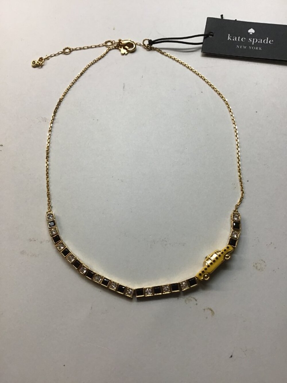 Kate Spade New Yellow Car Necklace
